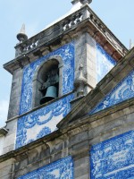 Tiled tower of the Chapel of Santa Catarina  in Porto