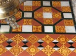 Encaustics tiles made by Godwin in St. Michael's Church, Headingley
