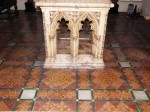 Encaustic tiles made by Godwin, c. 1875,  in Leeds Parish Church