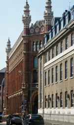 View of Moorish style St. Paul's House, Park Square, designed by Thomas Ambler, 1878