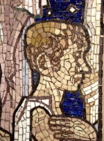 Detail of Frank Brangwyn mosaic at St. Aiden's church, Roundhay Road, 1909-16