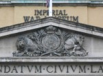 Royal Coat of Arms over entrance of Imperial War Museum London