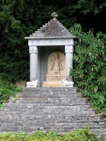 Garden temple with statue of Surya at Sezincote, Gloucestershire, 1814