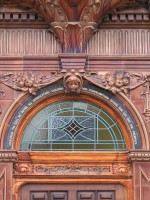 Detail of Garden Gate pub in Leeds