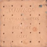 The reverse of a Maw encaustic  tile