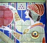 English Art Nouveau tiles c. 1900