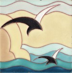 English Art Deco tile, c. 1935