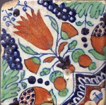 Dutch delftware tile, early 17th century