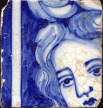 Portuguese tin-glazed wall  tile, 1750-1800