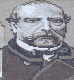 Tiled portrait of Miguel Nolla.