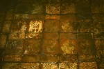 Tile with Edward the Confessor on the floor of Westminster Abbey Chapter House, London, 1253-59